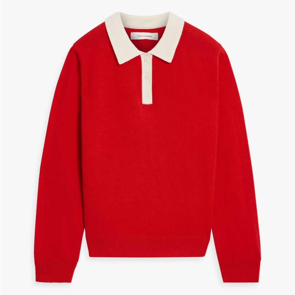 Chinti & Parker Nico Colorblock Sweater - Wool/Cashmere Size M